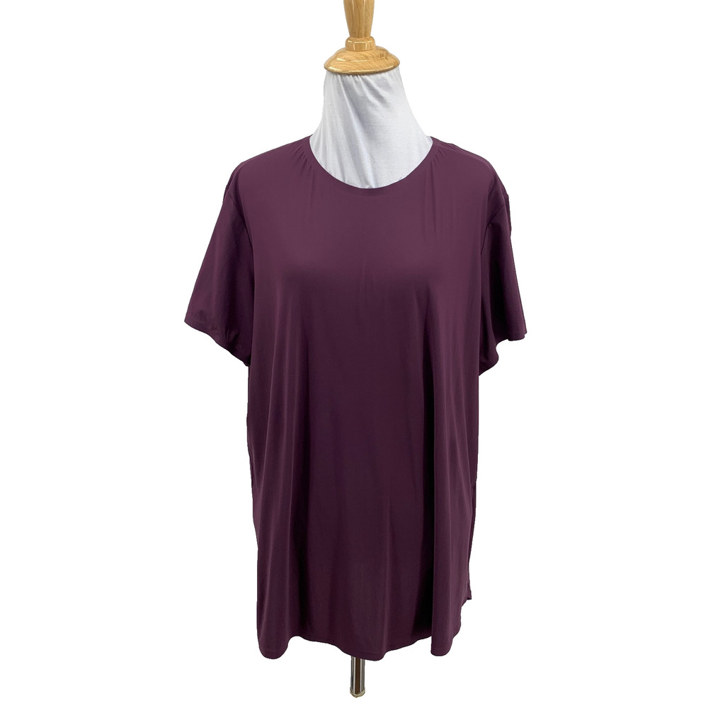 Aday T Shirt Womens Extra Large Tulip Recycled Nylon Blend Stretch Short Sleeve